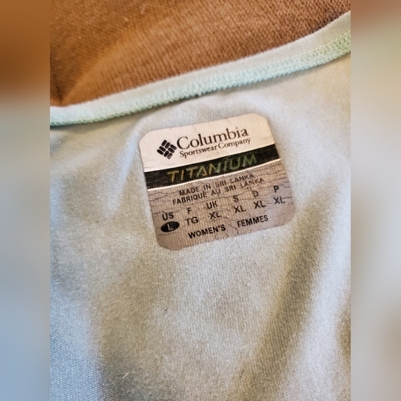Columbia titanium v neck wrap stretch top size large blue - Picture 4 of 10